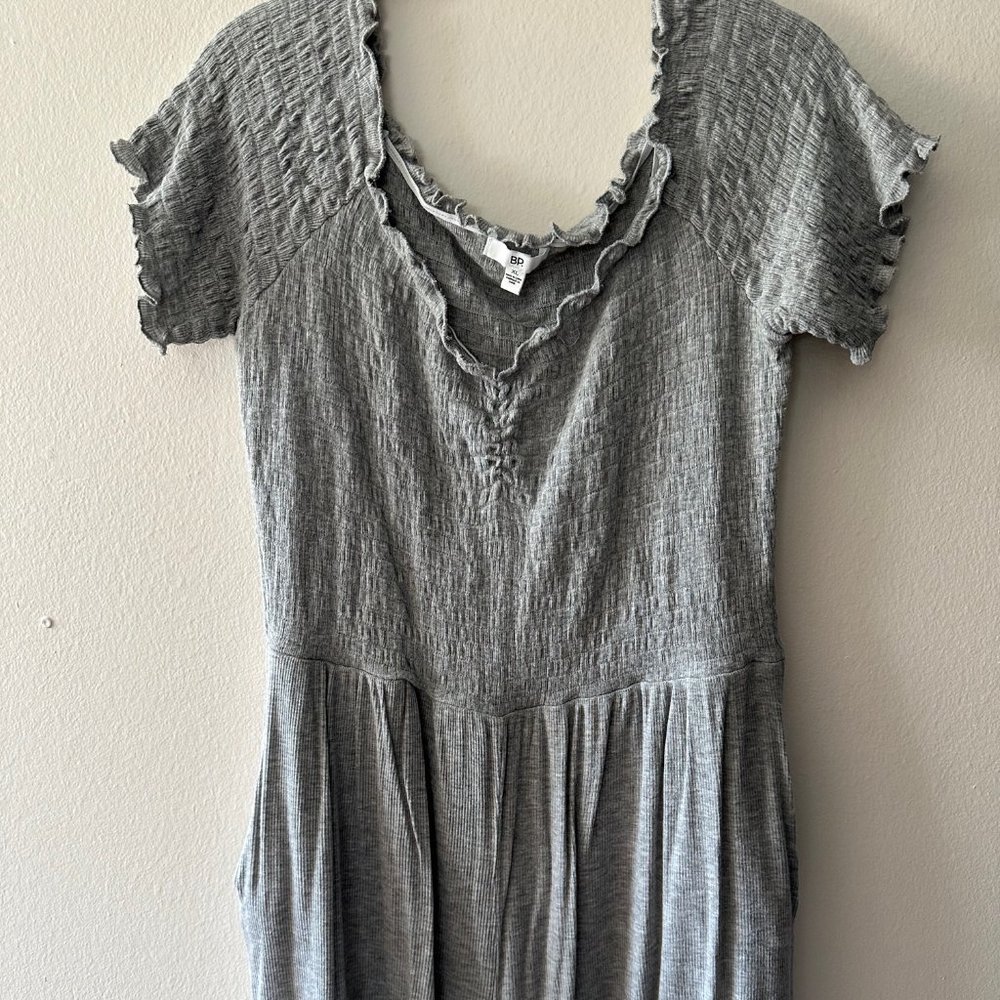 BP Ribbed Off the Shoulder Romper - Grey - Size XL - Worn once!